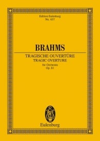 Brahms: Tragic Overture Opus 81 (Study Score) published by Eulenburg